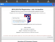 Tablet Screenshot of middletownsoccer.org