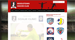 Desktop Screenshot of middletownsoccer.com